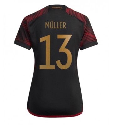 Lacne Ženy Futbalové dres Nemecko Thomas Muller #13 MS 2022 Krátky Rukáv - Preč